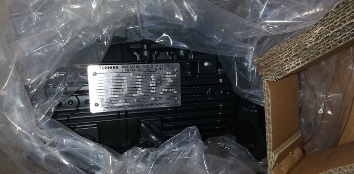 東芝製プレミアムゴールドモーター 5042W022 2.2kW(未使用)の写真