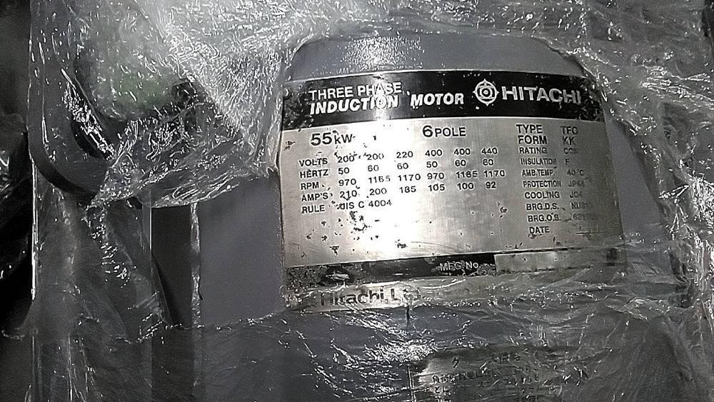 日立製モーター TFO-KK 55kW(中古)の写真(2枚目)
